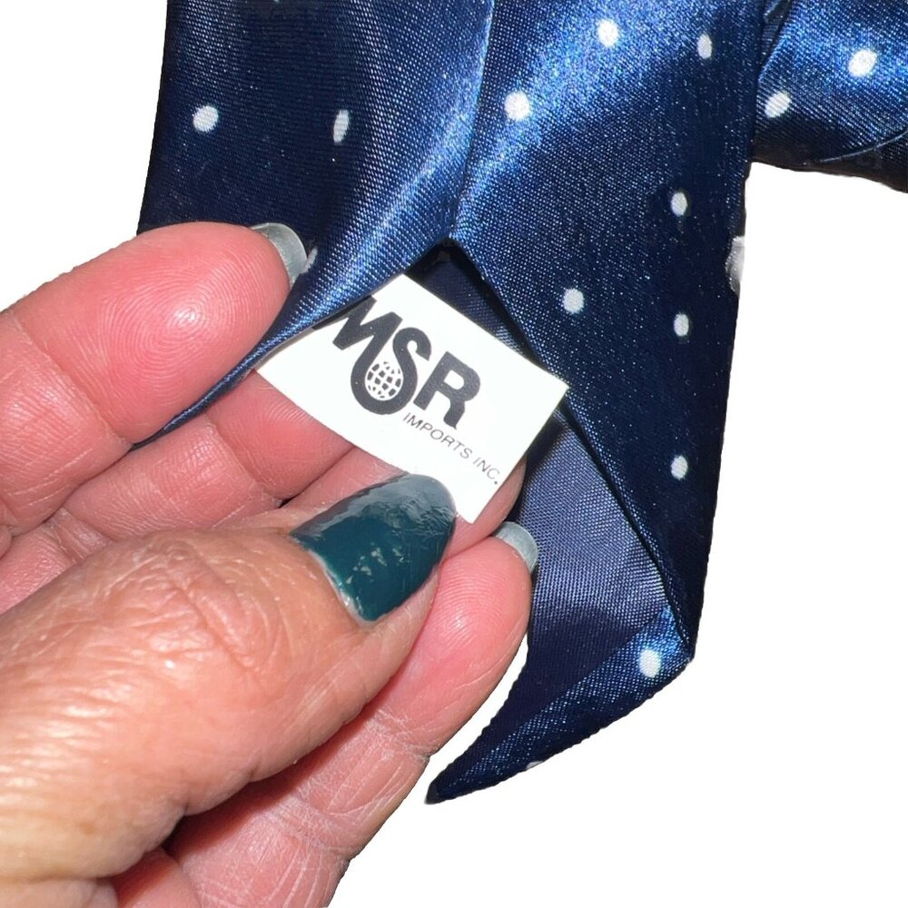 Funtyme Blue Santa Claus Neck Tie 100% polyester - Picture 8 of 9